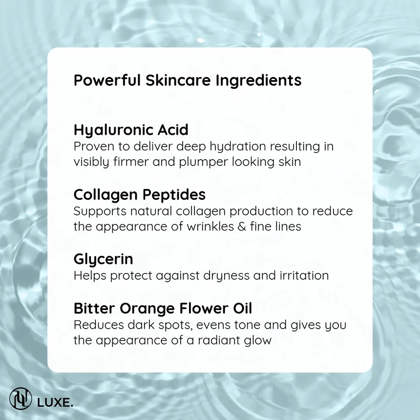 LUXE Micro-Infusion Serum active ingredients